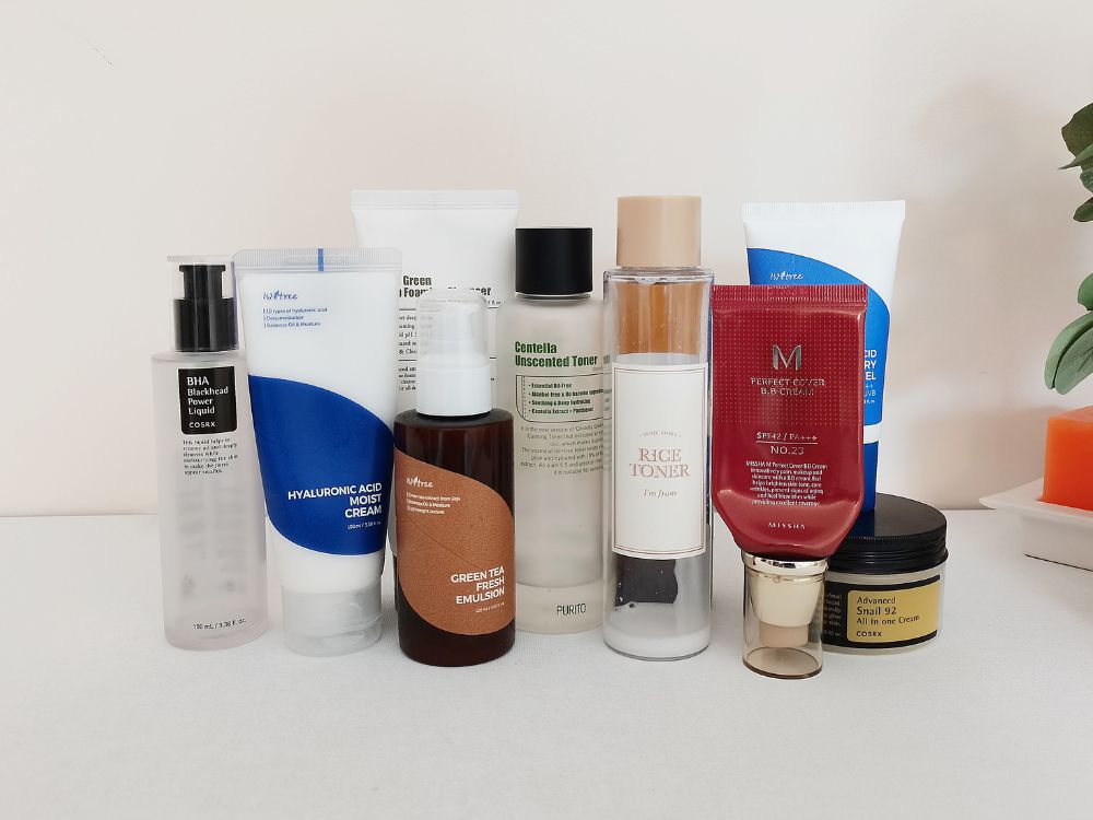 Best Korean Skincare Products For Combination Skin from different brands