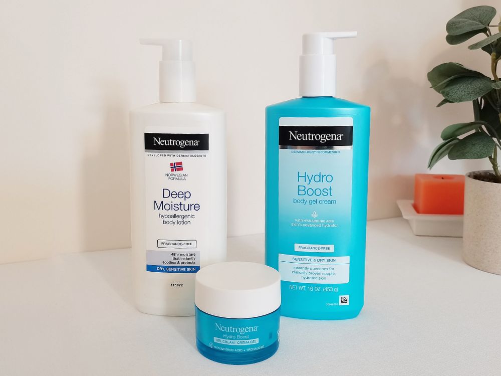 A picture of Neutrogena skincare products